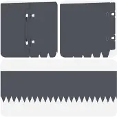 vidaXL Rasenkante 10 stk. 103 x 15 cm Stahl Anthrazit