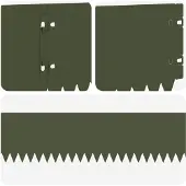 vidaXL Rasenkante 20 stk. 103 x 15 cm Stahl Olivgrün