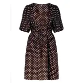 Zero Bodykleid "Casual-Kleid mit Bindegürtel", Damen, Gr. 38, EURO, braun (braun, blau), Obermaterial: 85% Viskose CV. 15% Polyamid PA., Kleider Bodykleid