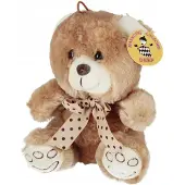 Deef Stofftier Bär 20cm mit Tupfen-Schleife