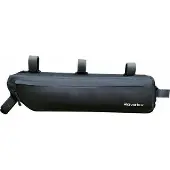 Unyqoos wasserdichte Rahmentasche 3 L – Bikepacking Frame Bag, 100% wasserdicht, 2 Fächer, robustes TPU‑Gewebe, passt auf 99% der Rahmen, schwarz