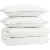 vidaXL Bettdecke und Kissen Set 3 stk. 155x220 cm 4 Jahreszeiten Wolle