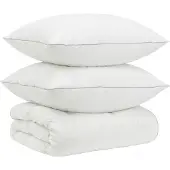 vidaXL Gänsedaunen-Bettdecken-Set 90% FULDA 3 stk. 155 x 220 cm Weiß