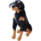 Sonstiges Stofftier Hund Rottweiler 30cm Plüschtier Lebensecht Spielzeug für Kinder