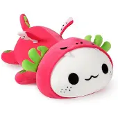 Sonstiges Plüschtier Axolotl Kawaii Drachenfrucht Rot 50cm