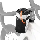 Qunature Fahrrad Lenkertasche Trinkflaschenhalter 1L Fahrradtasche für Wasserflasche, Weiß