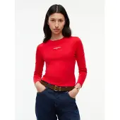 Tommy Hilfiger Tommy Jeans "TJW SLIM CLASSIC LOGO LS TEE" Baumwollmischung, slim fit