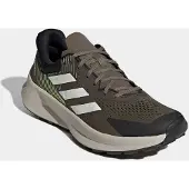 Adidas Trailrunningschuh TERREX "SOULSTRIDE FLOW", Herren, Gr. 46, braun (olive strata, sanftes weiß, shadow olive), Synthetik, Textil, Schuhe Trailrunningschuh