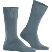 Falke ClimaWool Herren Socken, 41-42, Blau, Uni, Wolle