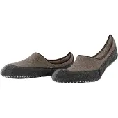 Falke Cosyshoe Herren Hausschuhe, 39-40, Braun, Uni, Schurwolle