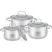 Maestro MR-3512-6L 6-teiliges Topfset (2,9l, 5,1l, 6,5l)