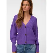Vero Moda 1100000002199 "VMLEA LS V-NECK CUFF CARDIGAN NOOS" Kunstfaser, regular fit