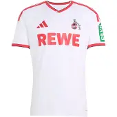 Adidas Fußballtrikot "1. FC KÖLN 26/27 HEIMTRIKOT" mit Climacool-Technologie, mit V-Ausschnitt, mit Thermodruck-Detail