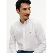 Tommy Hilfiger Langarmhemd "FLEX DOBBY SLIM FIT" Slim Fit Dobby Structure