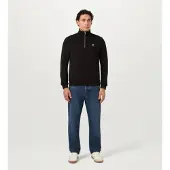 Belstaff für Herren. 106570 Quarter Zip Sweatshirt schwarz (XL), Lässig, Baumwolle