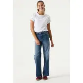 Garcia Schlagjeans "Ilvy", Mädchen, Gr. 164, N-Gr, blau (schwarz used), Denim/Jeans, Obermaterial: 99% Baumwolle, 1% Elasthan, loose fit lang, Jeans Schlagjeans, for Girls, mit weitem Bein