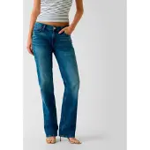GUESS für Damen. W6YAJDD1655 Jeans Nicky mittelblau gewaschen (26), Lässig, Baumwolle, Denim