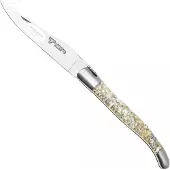 Laguiole En Aubrac L0212IIFFCQB, Sandvik 12C27, Green Turbo Shell Taschenmesser, 12 cm