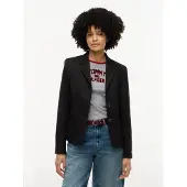 Tommy Hilfiger Kurzblazer "TIMELESS WOOL 3 BUTTON BLAZER" Materialmix, mit Wolle und Stretch