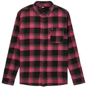 Quiksilver Langarmhemd "Motherfly Plaid", Herren, Gr. M, rot (oxblood rot motherfly), Obermaterial: 100% Baumwolle., Hemden Langarmhemd