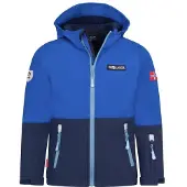 TROLLKIDS Softshelljacke "Kids Skjorta Jacket", Kinder, Gr. 164, blau (royal blau, navy), Obermaterial: 100% Polyester. Futter: 100% Polyester, normal, Jacken Softshelljacke