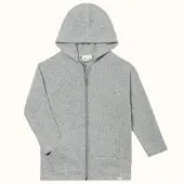 Engel - Kid's Kapuzenjacke - Wolljacke Gr 116 weiß/grau