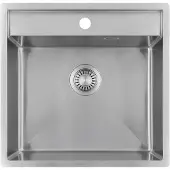 Pure.Sink Küchenspüle 51x50 cm Edelstahl Tapwing mit Hahnlochbank