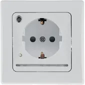 Chilitec DELPHI Schutzkontakt-Steckdose mit LED weiß, 250V/ 16A, Licht mit Sensor