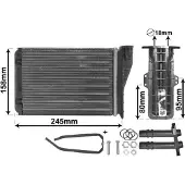 VAN WEZEL Wärmetauscher, Innenraumheizung 43006249 für RENAULT