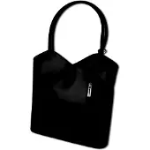 Markenlos Damen Schultertasche Rucksack Leder Tasche schwarz Leder Schultertasche