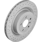 ZIMMERMANN Bremsscheibe 400369920 Hinterachse Geschlitzt/Gelocht 345mm 26mm für MERCEDES-BENZ