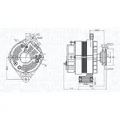 MAGNETI MARELLI Generator 063730375010 für RENAULT