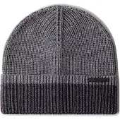 Hackett London für Herren. HM0400122 Merino-Mütze grau (OSFA), Lässig, Wolle