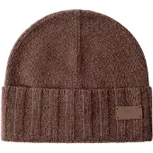 Hackett für Herren. HM0400107 Kaschmirmütze Braun (OSFA), Lässig, Cachemir