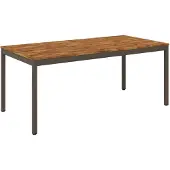 vidaXL Gartentisch Natur und Kaffee 180 x 88,5 x 75 cm