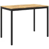 vidaXL Gartenbar-Tisch Weiß und Schwarz 141 x 80,5 x 105 cm