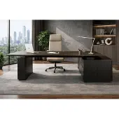 Xl Moebel Gmbh Robuster Brauner Eckschreibtisch Bürotische Edler Arbeitszimmertisch