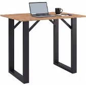 VCM Bartisch "Holz Bartisch Stehtisch Tisch Tresen Xona 110x50cm", braun (schwarz, honig, eiche), B:110cm T:50cm, Tische, Bartisch