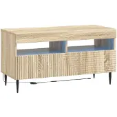 Syfax LED-TV-Schrank HAARLEM 81 x 35 x 43 cm Sonoma-Eiche