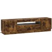 Syfax LED-TV-Schrank Raucheiche Holzwerkstoff