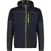 CMP - Jacket Fix Hood 36H2437 - Fleecejacke Gr 48 blau