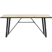 Syfax Esstisch Eichenfarbe 200x100x75 cm MDF
