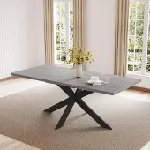 Sonstiges Esstisch ausziehbar MDF Grau 130-170cm für 4-8 Personen