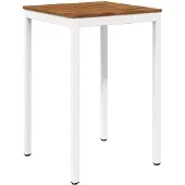Syfax Gartenbar-Tisch Natürlich und Weiß 70 x 68,5 x 105 cm