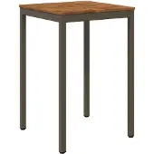 vidaXL Gartenbar-Tisch Natur und Kaffee 70 x 68,5 x 105 cm
