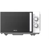 Ecg MTM 2082 FW, Arbeitsplatte, Solo-Mikrowelle, 20 l, 800 W, Drehregler, Weiß