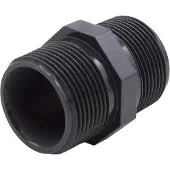 LTPRTZ PVC-U Doppelgarnitur 1 Zoll AG/AG für Trinkwasser und Hochdruck