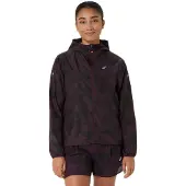 Asics - Women's Fujitrail Packable Jacket - Laufjacke Gr L schwarz/grau