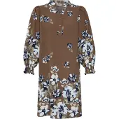 Fransa Midikleid "Damen Casual FRCARRIE", Damen, Gr. S, N-Gr, braun (petal poise raindrum), Obermaterial: 80% Viskose CV. 20% Polyamid PA., Kleider Midikleid