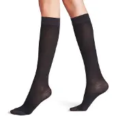 Falke Energize 50 DEN Damen Kniestrümpfe, 37-38, Schwarz, Uni